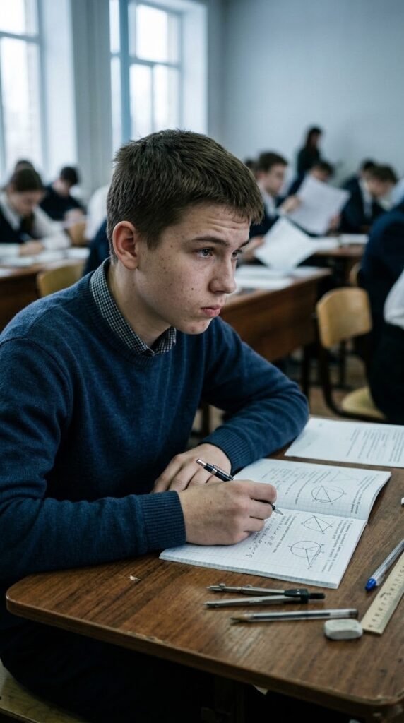 После переезда сына перевели в новую школу – и по математике он резко скатился
